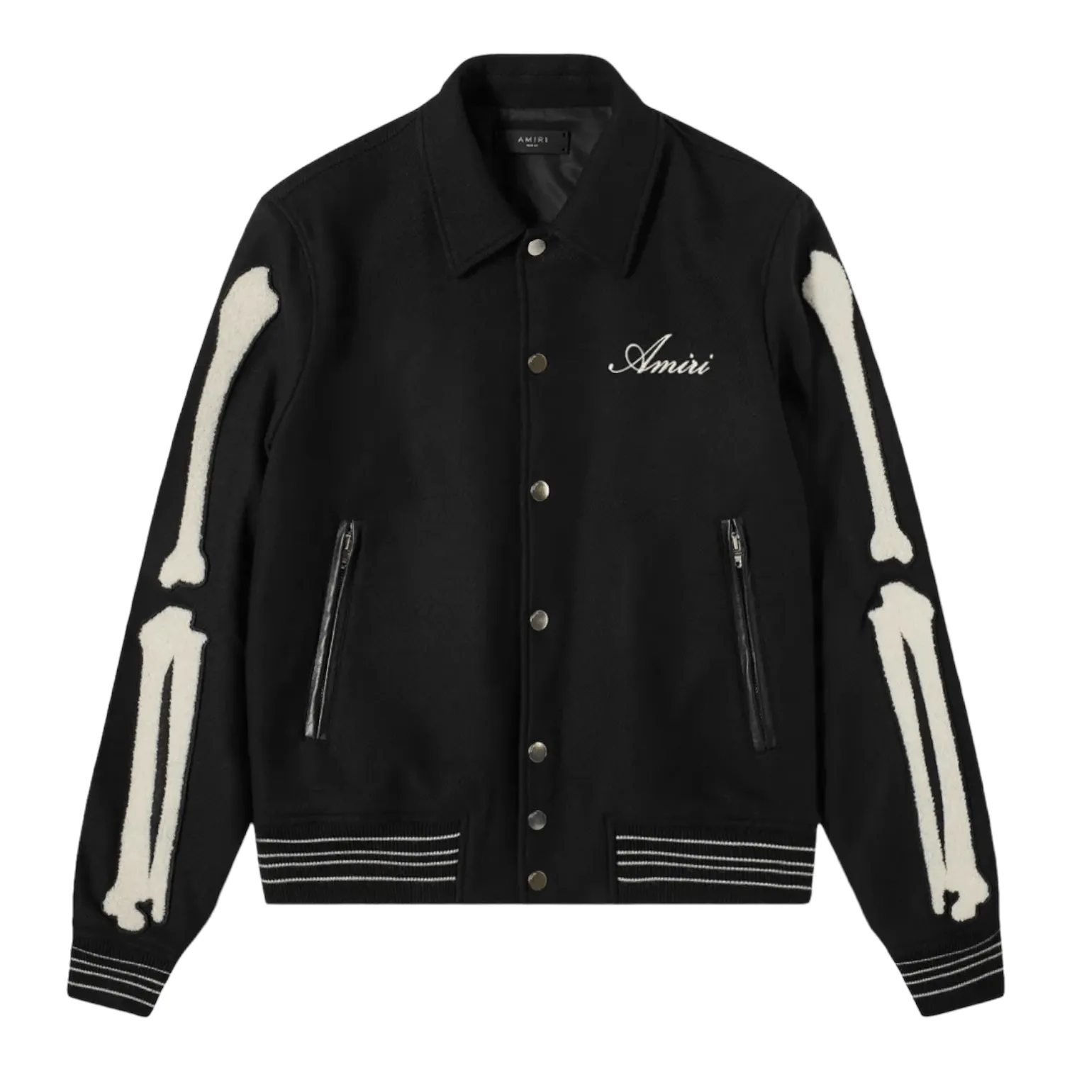 Amiri Bones Varsity Jacket Black