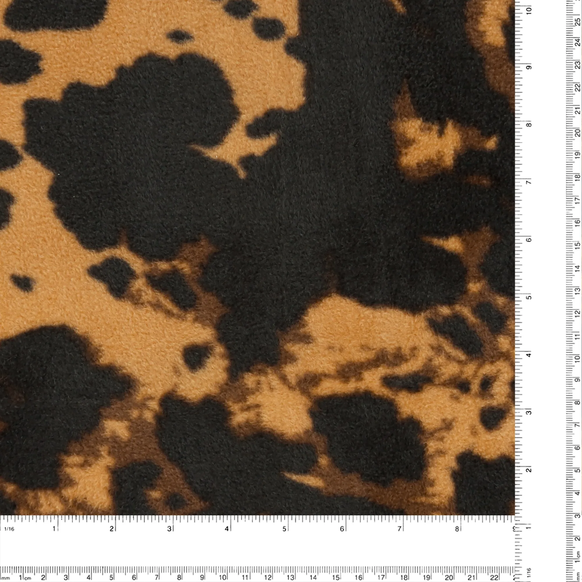 Anti Pill Fleece Print - MONTANA - CH3 - Brown