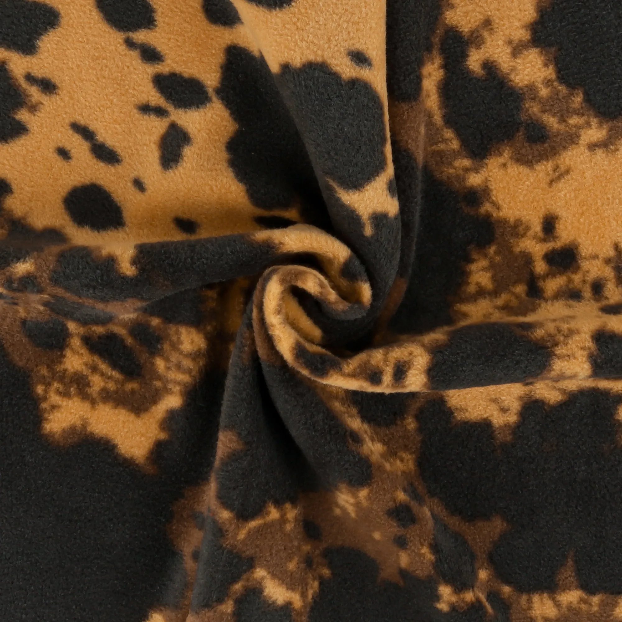 Anti Pill Fleece Print - MONTANA - CH3 - Brown