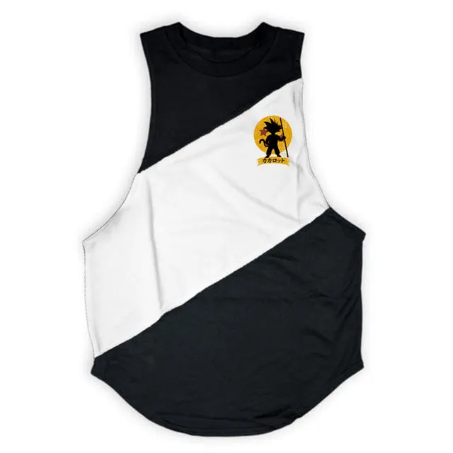 Bodybuilding Dragon Ball Fitness Men Gyms Tank Top Vest Stringer