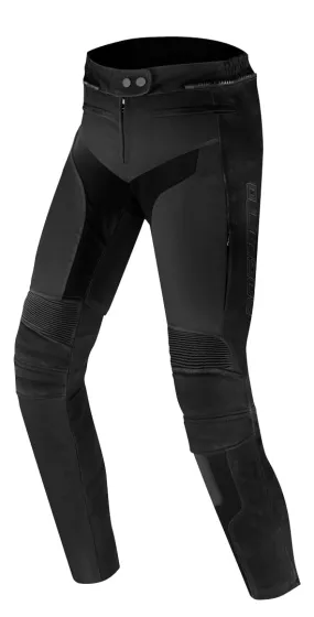 Bogotto Tek-M Women's Motorcycle Leather Pants Waterproof, Black