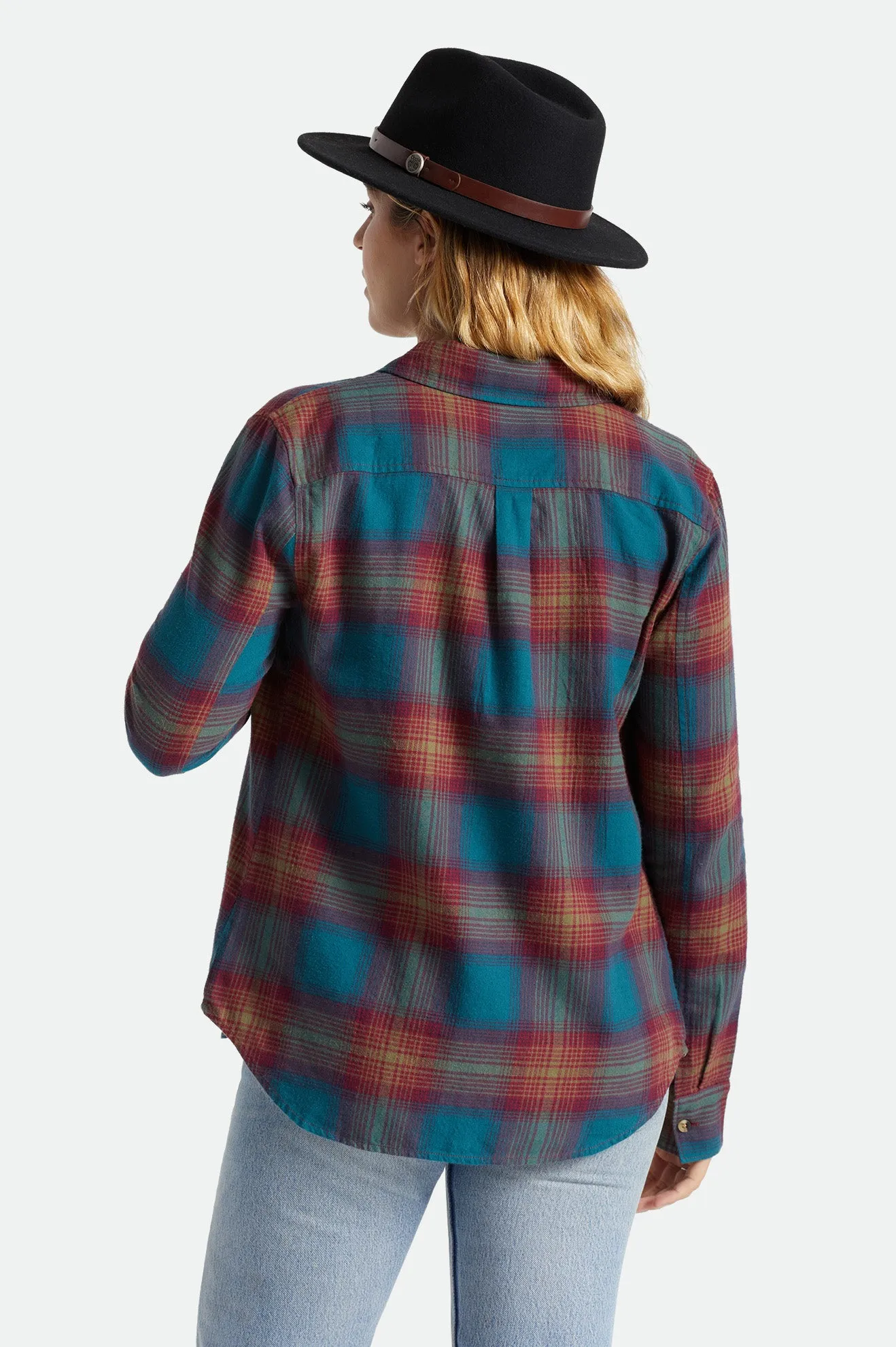 Bowery Women's Standard L/S Flannel - Atlantic Deep