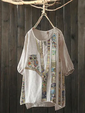 Casual Tribal Loose Shirts & Tops