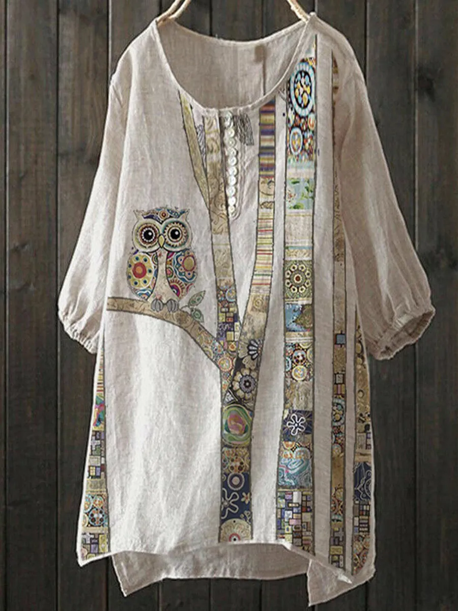 Casual Tribal Loose Shirts & Tops