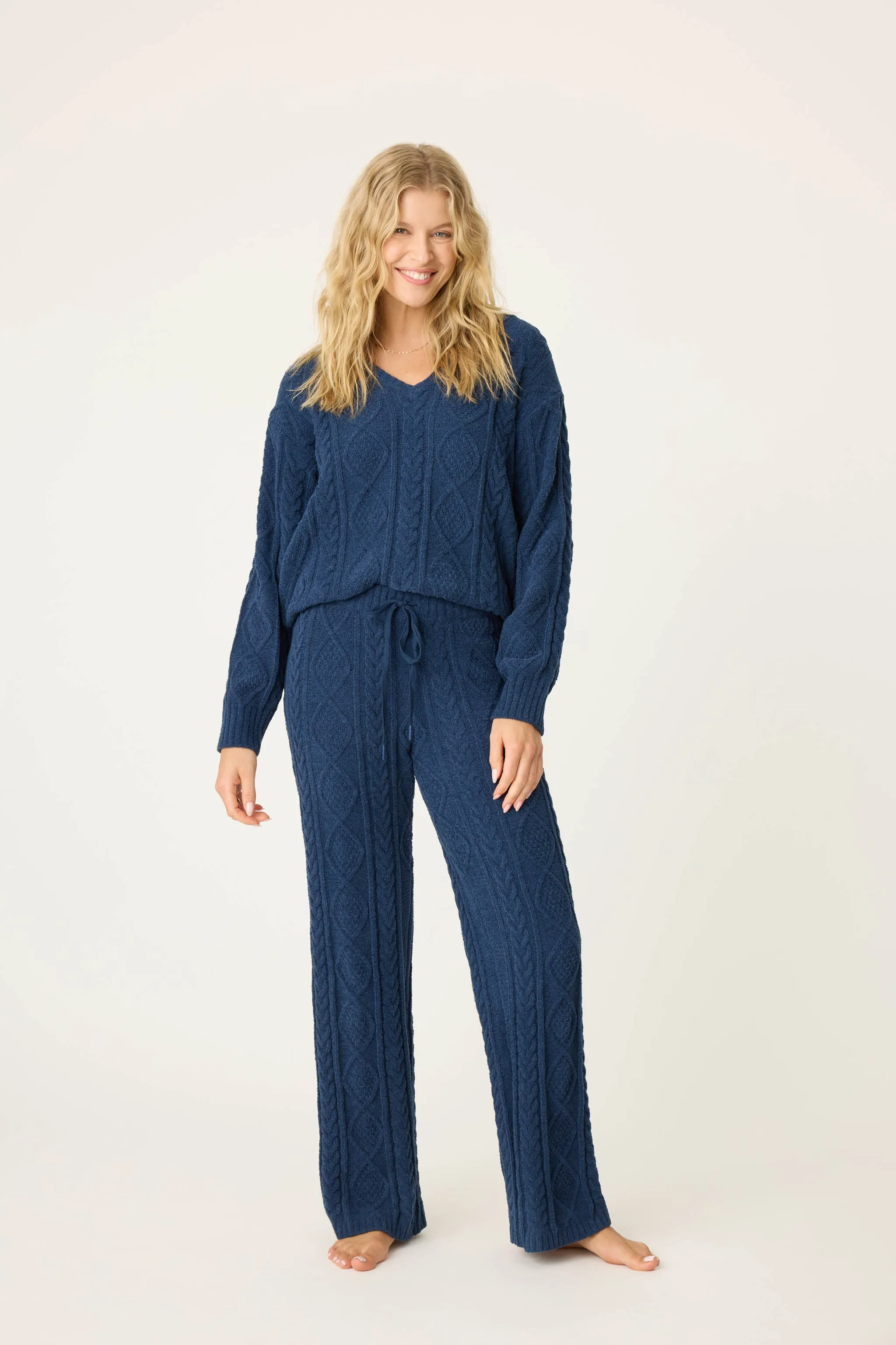 Chenille Cozy Cable Lounge PJ Set