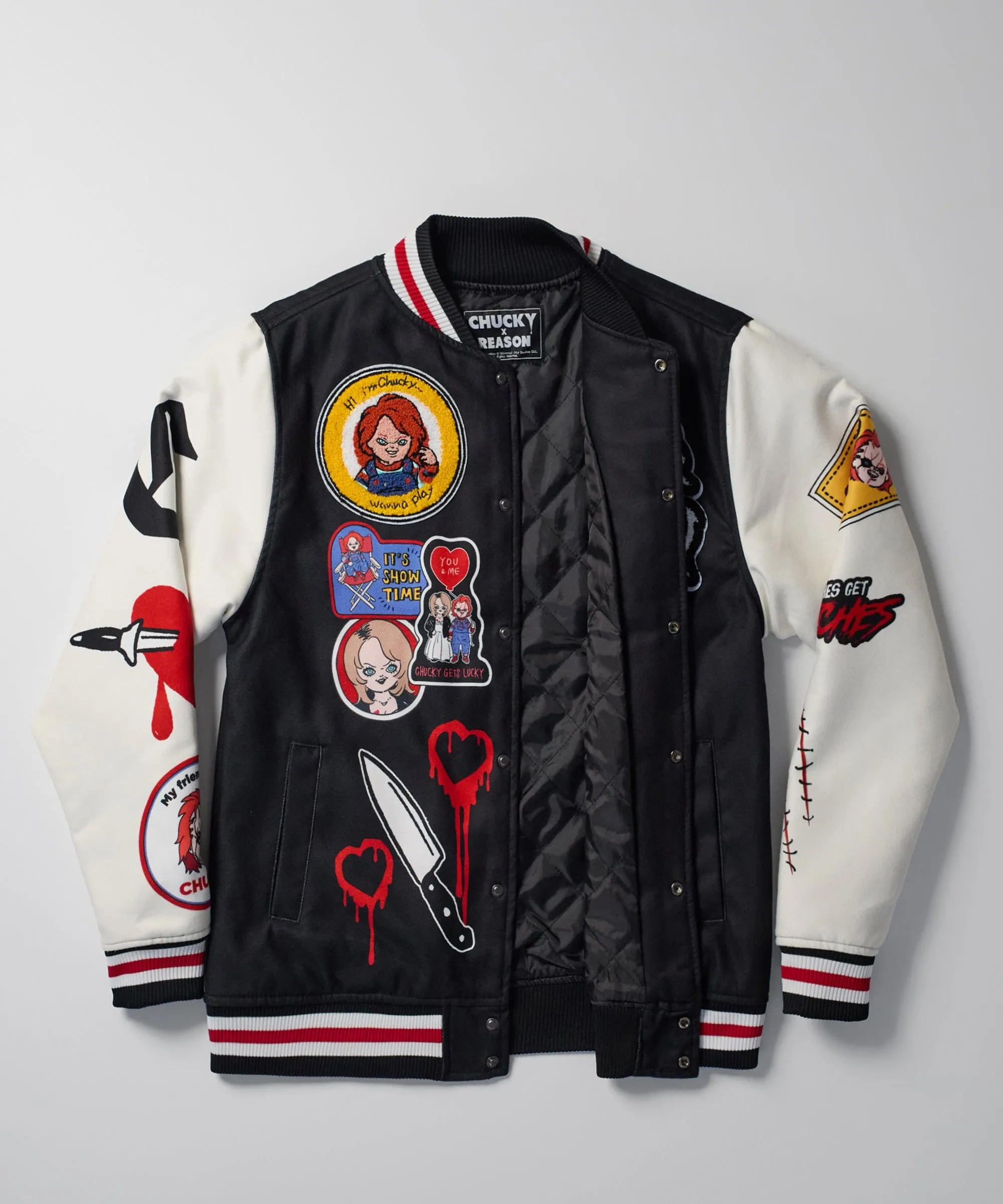 Chucky Wool Varsity Jacket - Black