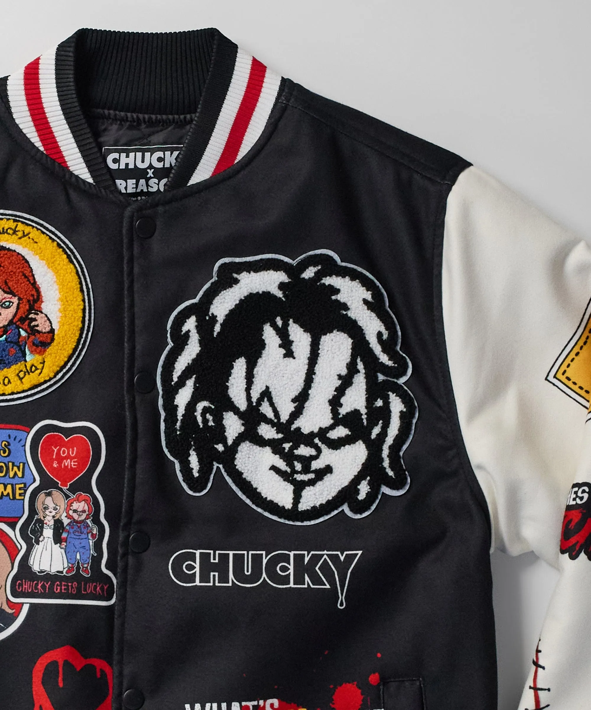 Chucky Wool Varsity Jacket - Black