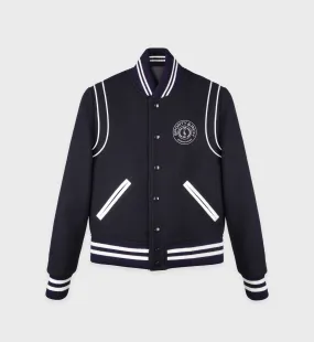 Connecticut Crest Varsity Jacket - Navy