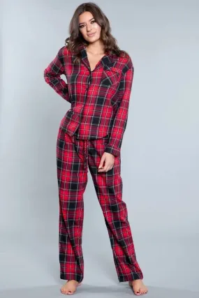 Diva Saige Flannel Pajamaa Set