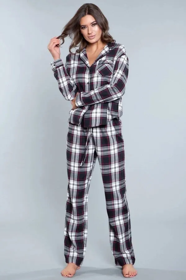 Diva Saige Flannel Pajamaa Set