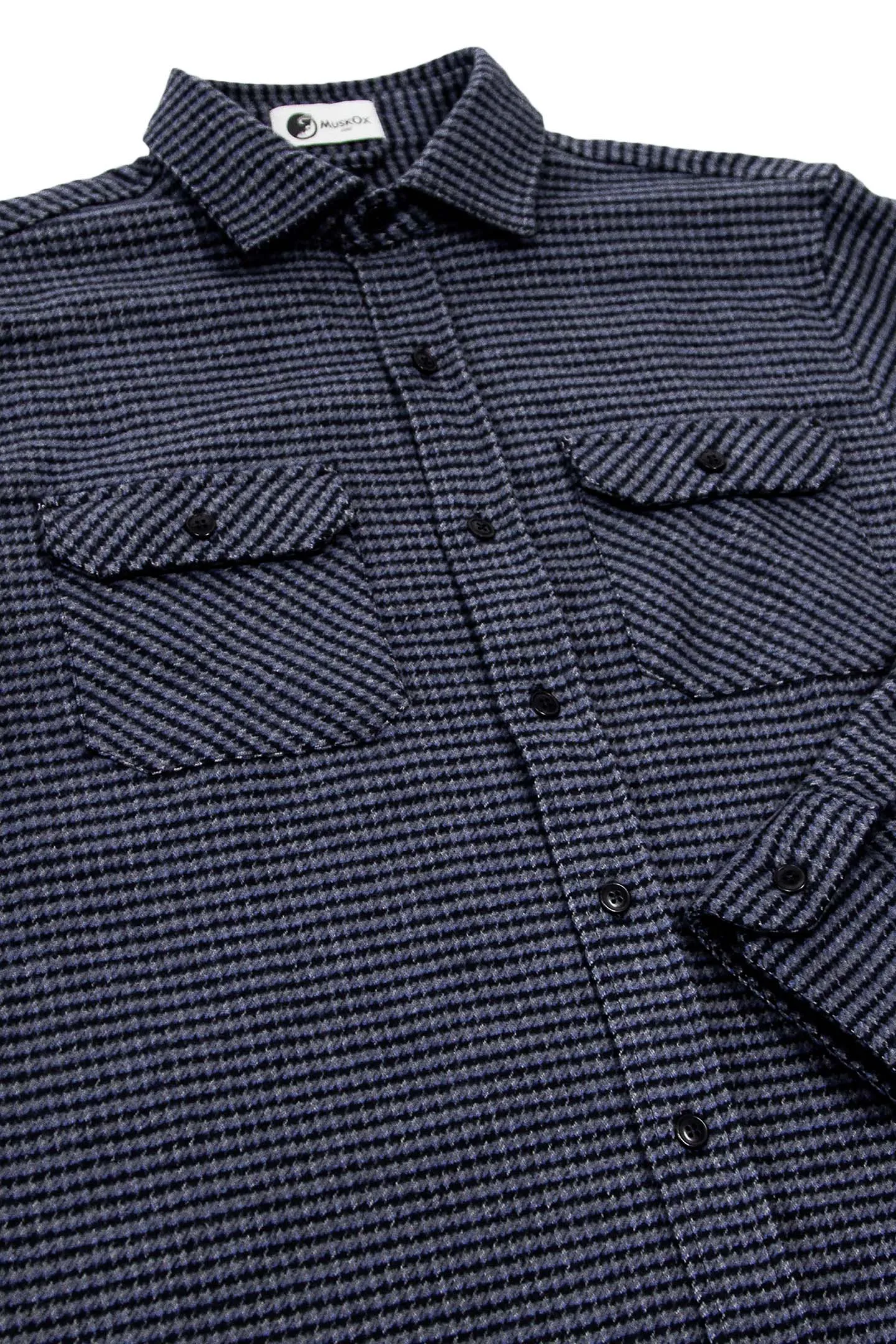 Grand Flannel, Dark Blue Mini Check