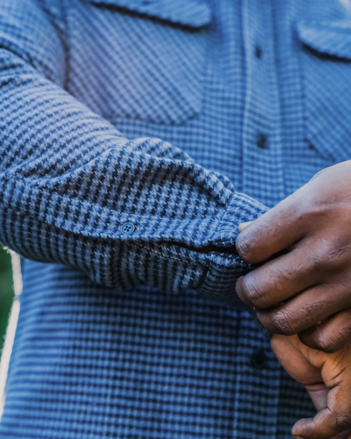 Grand Flannel, Dark Blue Mini Check