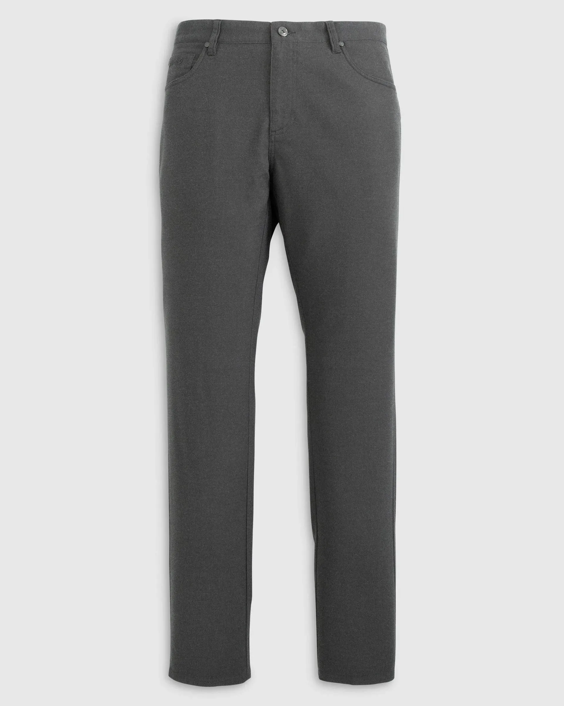 London Brushed Twill Flannel Pant in Charcoal by Johnnie-O