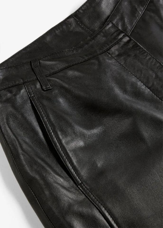 Marlene trousers in lambskin Bpc Selection Premium, black