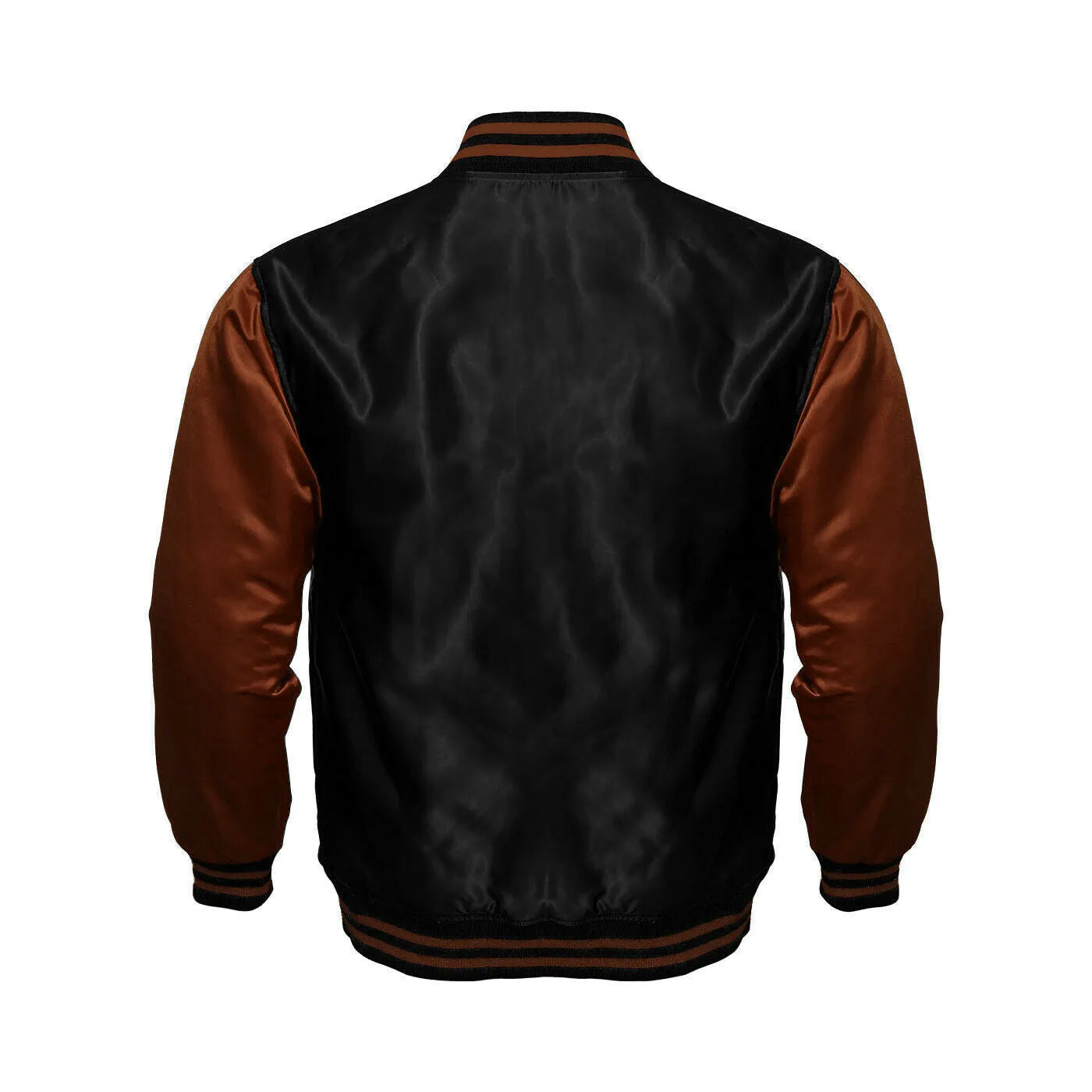 Mens Satin Jacket Black/Brown