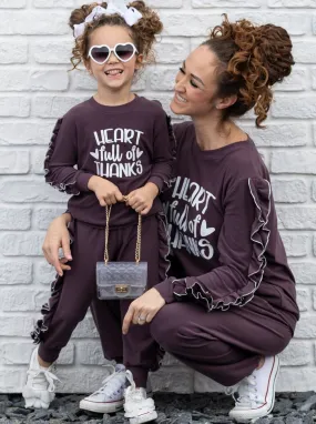 Mommy and Me Heart Full of Thanks Jogger Set