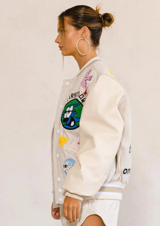 Planet Earth Varsity Jacket