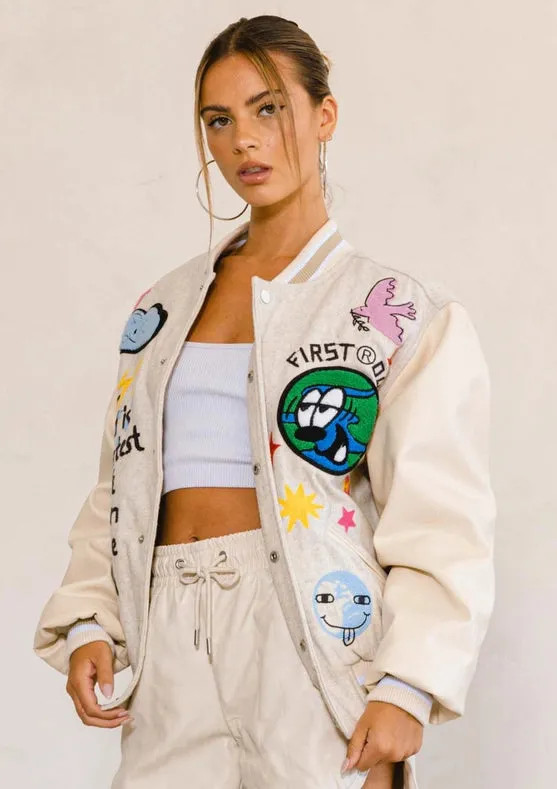 Planet Earth Varsity Jacket