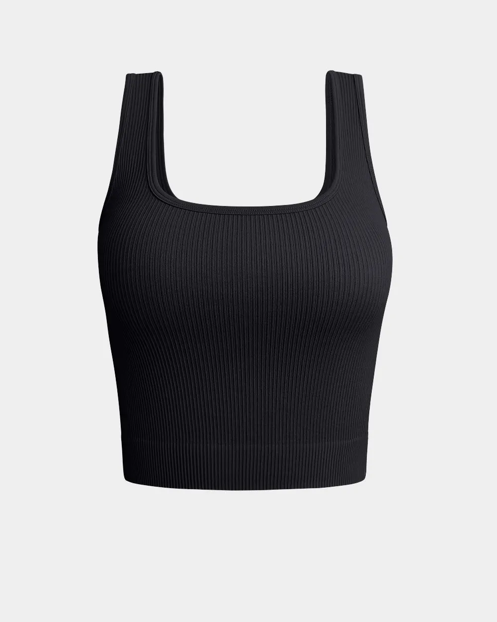 Ribbed Seamless Shirts Yoga Crop Tops