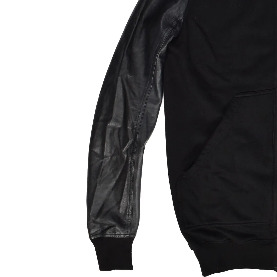 Rick Owens Gimp Hoodie with Leather Sleeves