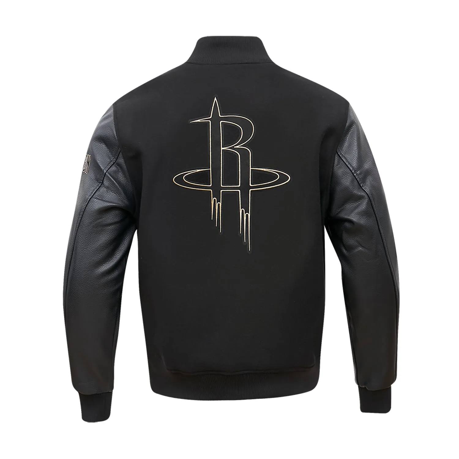 Rockets Black Gold Varsity Jacket - Mens