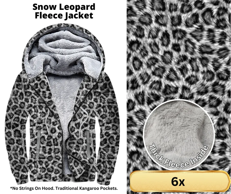 Snow Leopard Fleece Jackets