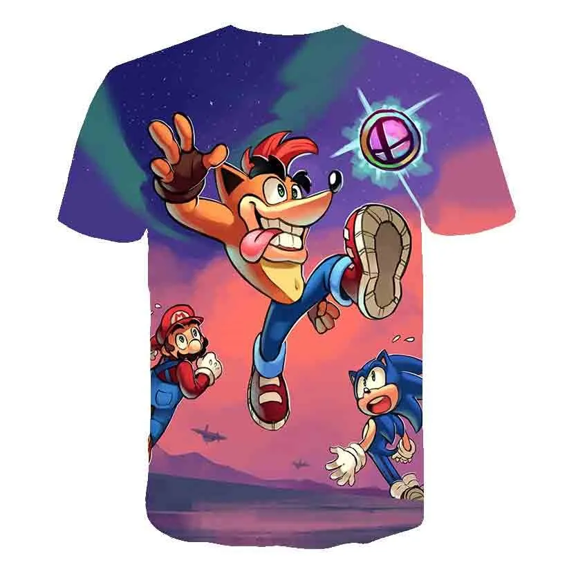 Sonic - 3D Game Print Unisex T-Shirt