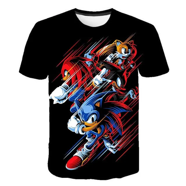 Sonic - 3D Game Print Unisex T-Shirt