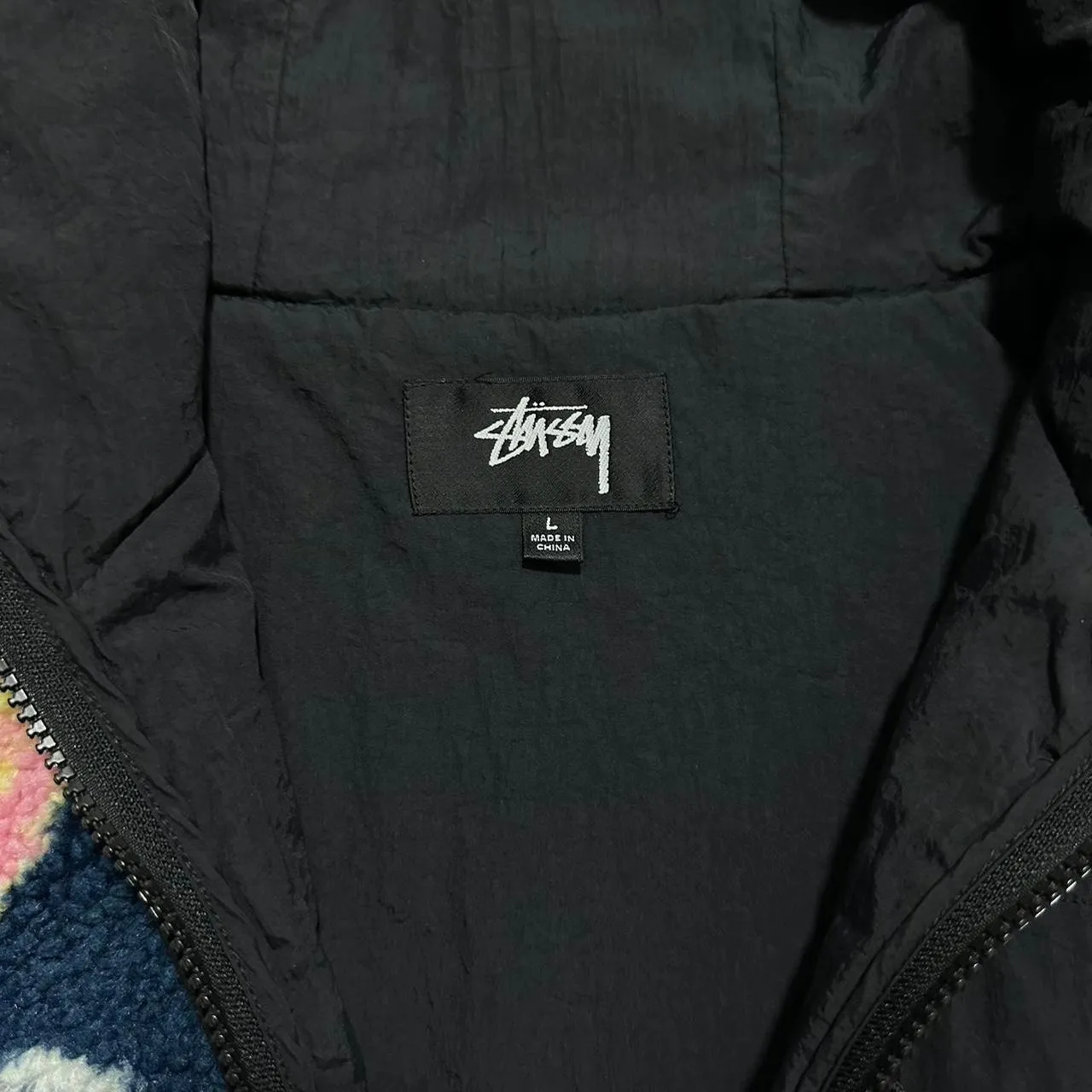 Stussy Sherpa Floral Hooded Fleece