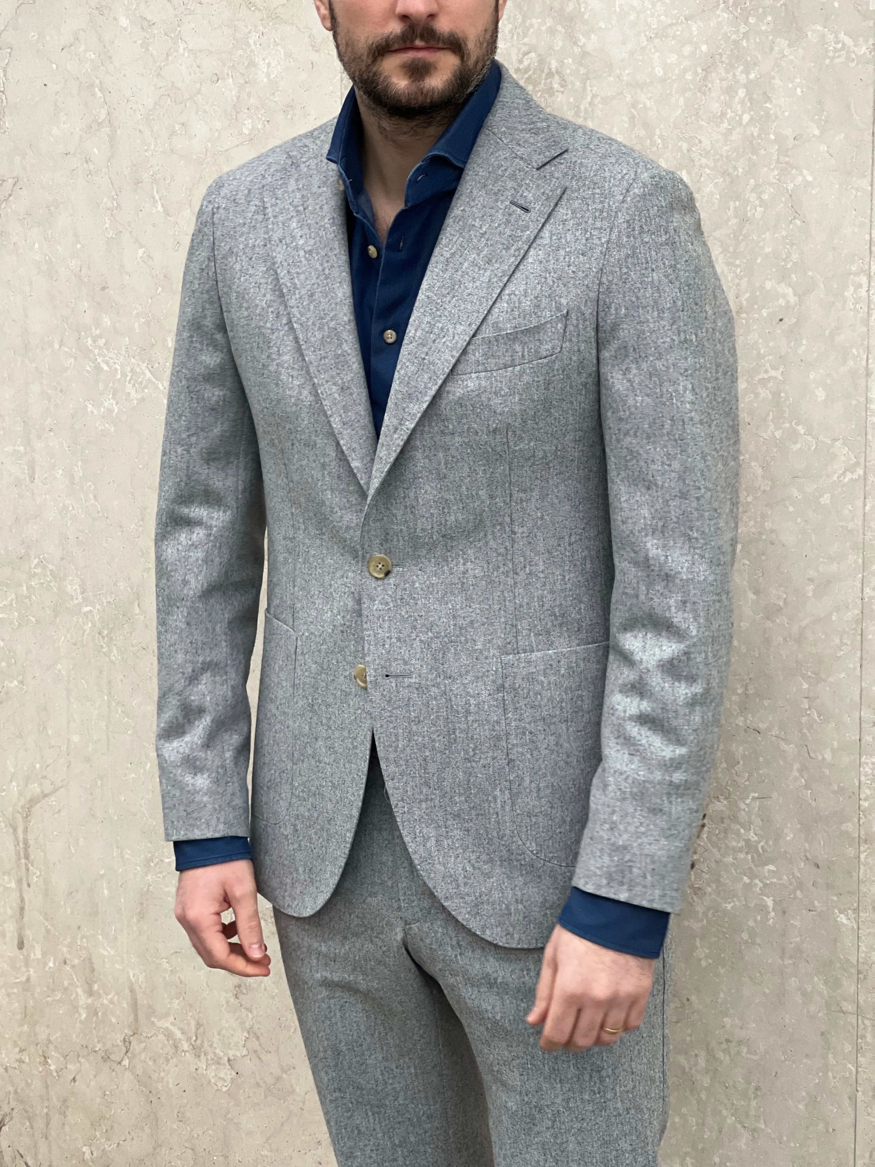 SUIT FLANNEL - LIGHT GREY