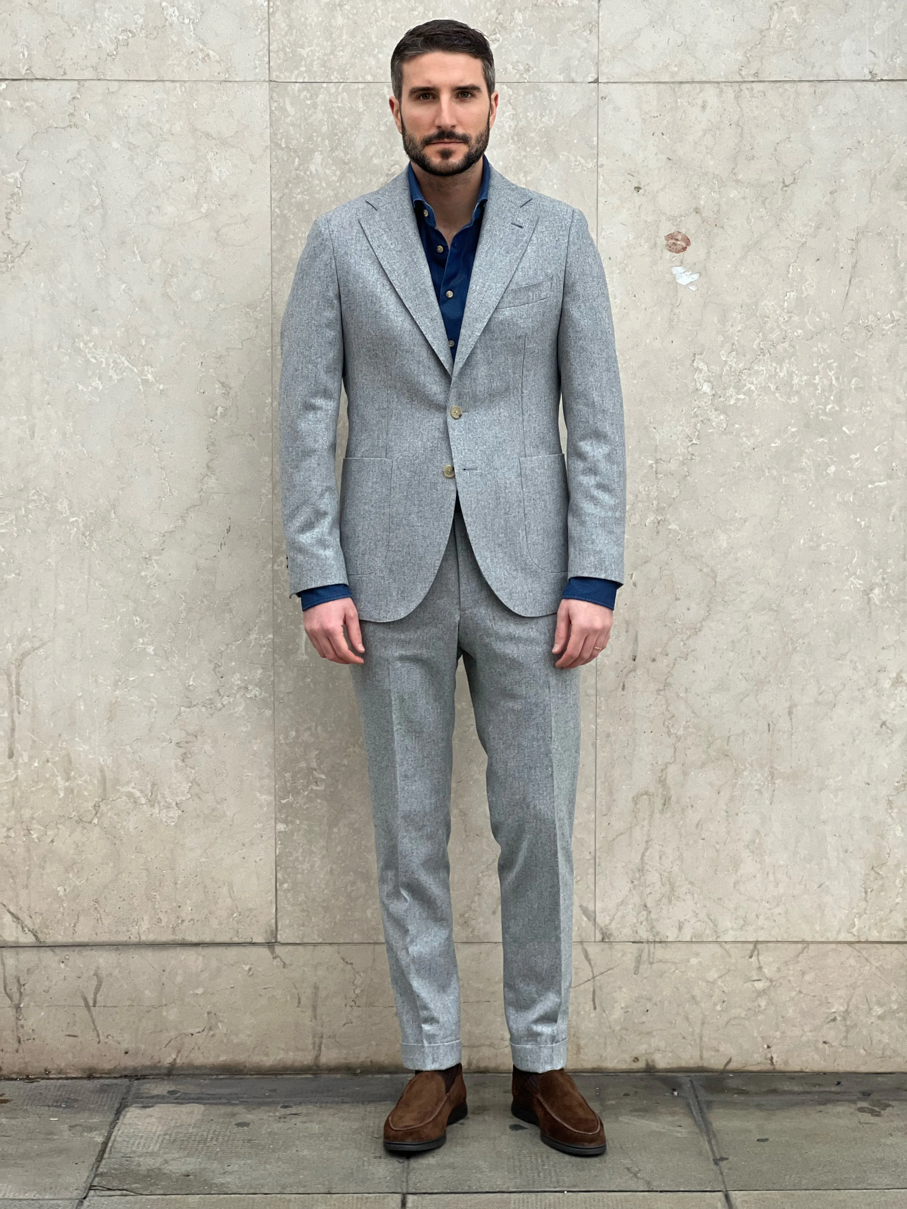 SUIT FLANNEL - LIGHT GREY