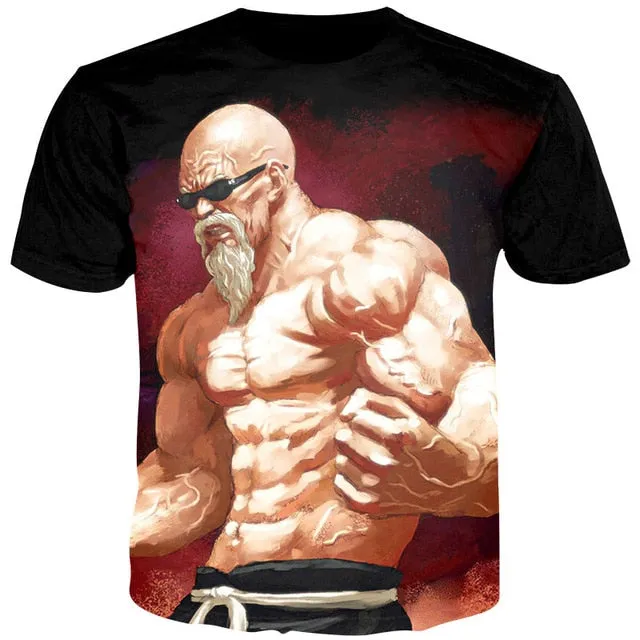 SUMMER T SHIRTS MEN  ANIME PRINT DRAGON BALL 3D T SHIRTS MEN'S STREETWEAR