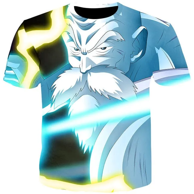 SUMMER T SHIRTS MEN  ANIME PRINT DRAGON BALL 3D T SHIRTS MEN'S STREETWEAR