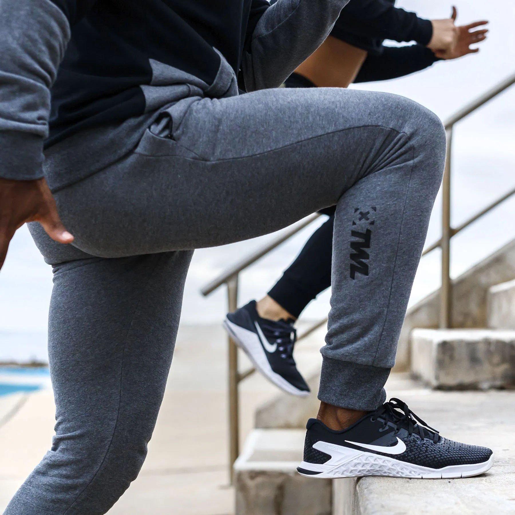 The WOD Life - Outrider Cuffed Jogger Pants - CHARCOAL MARL