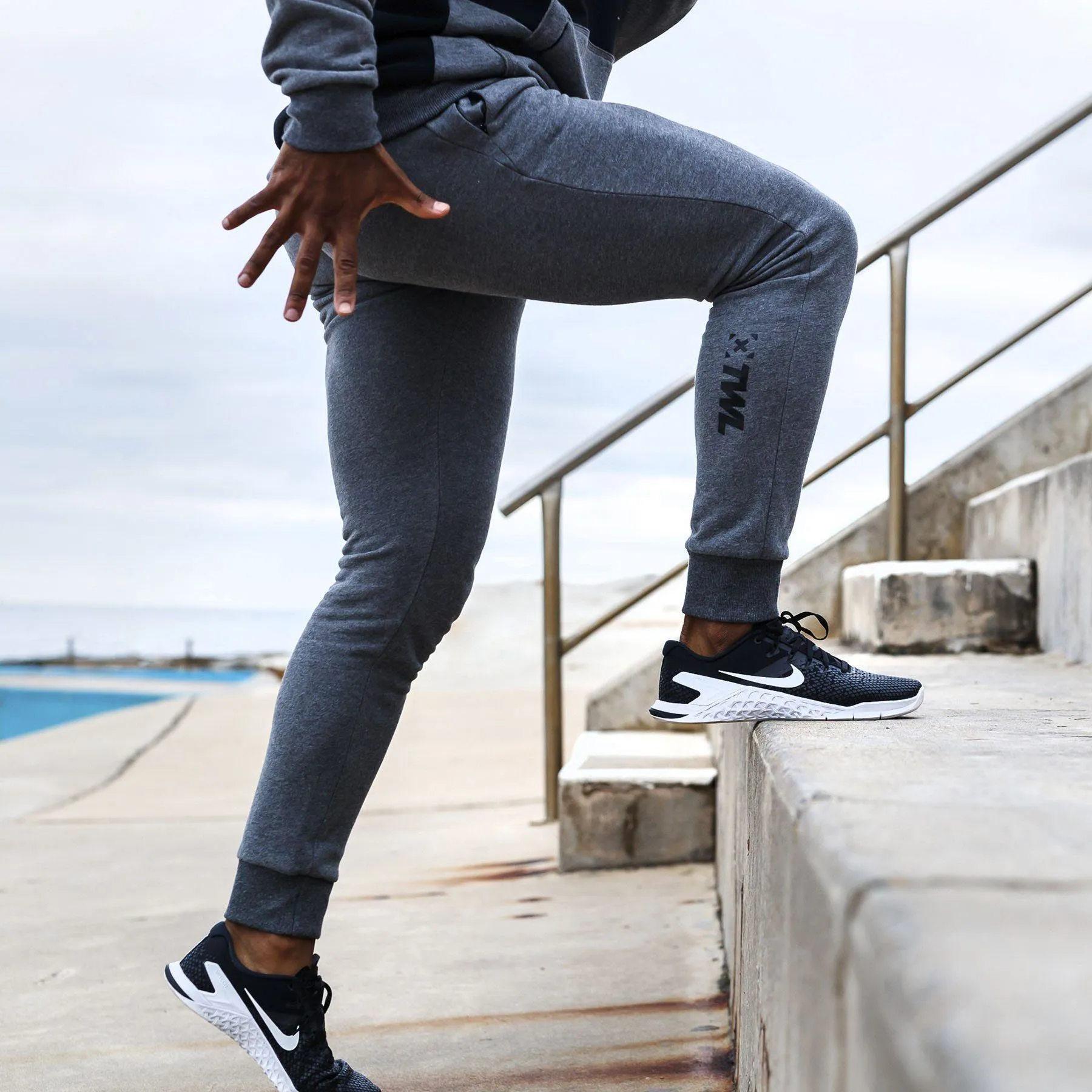 The WOD Life - Outrider Cuffed Jogger Pants - CHARCOAL MARL