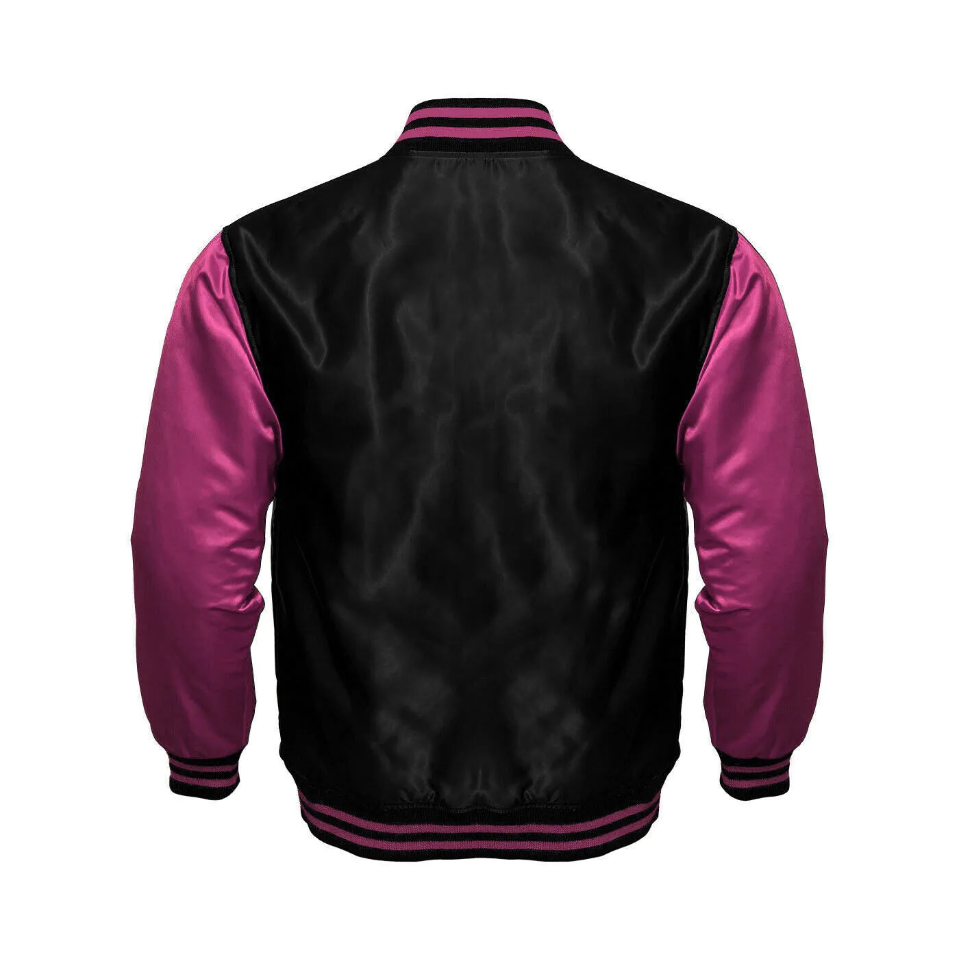 Women Satin Jacket Black/Pink