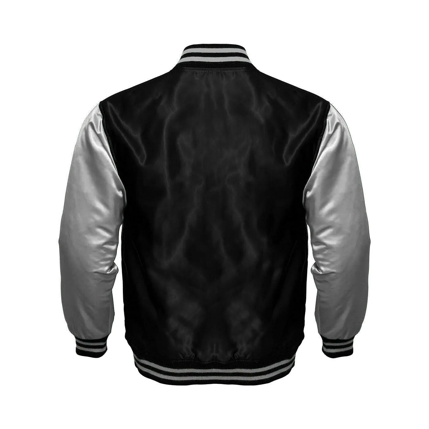 Women Satin Jacket Black/White