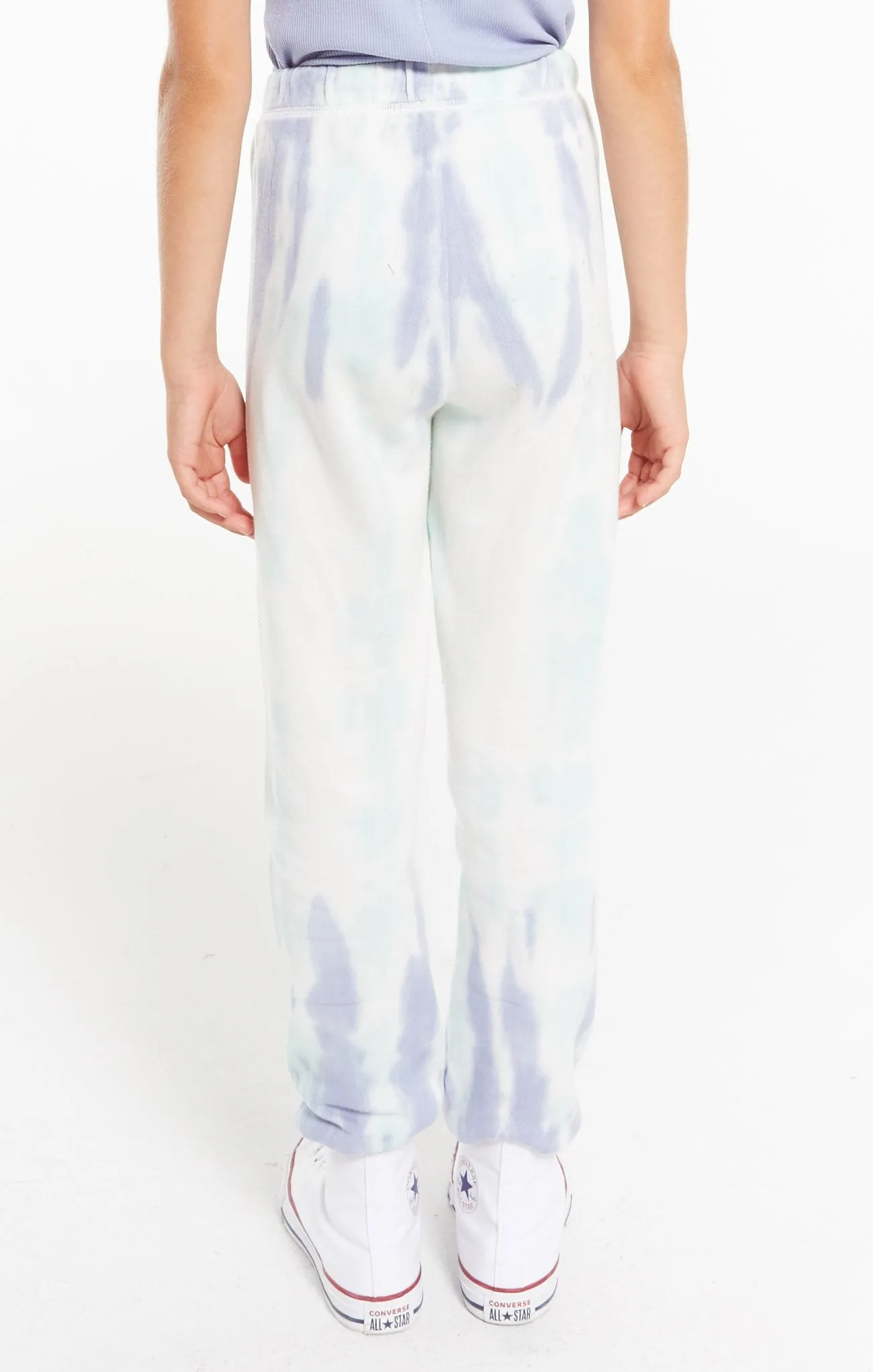 Z Supply Girls Palmer Tie Dye Jogger - Aqua Ocean