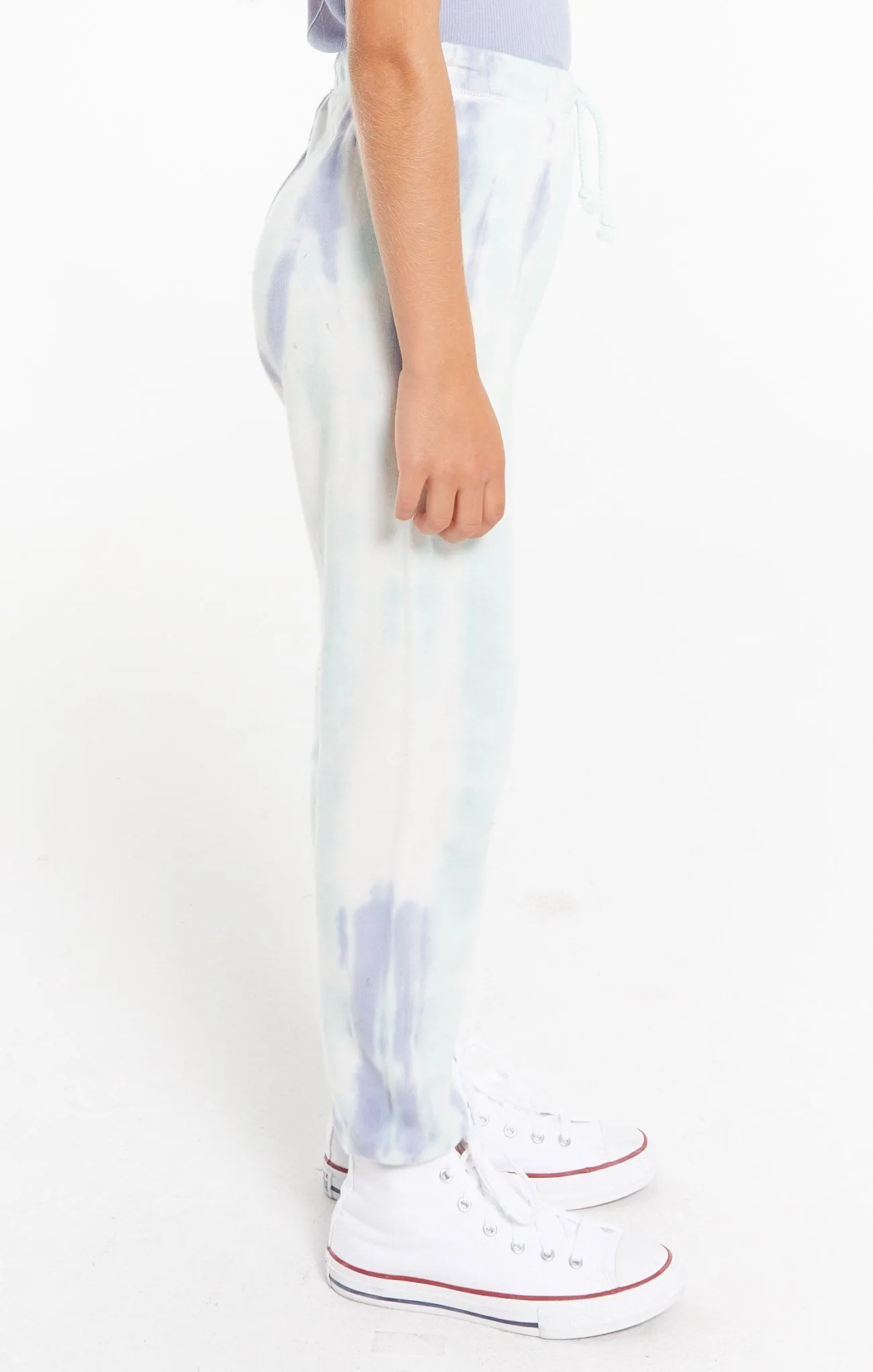 Z Supply Girls Palmer Tie Dye Jogger - Aqua Ocean